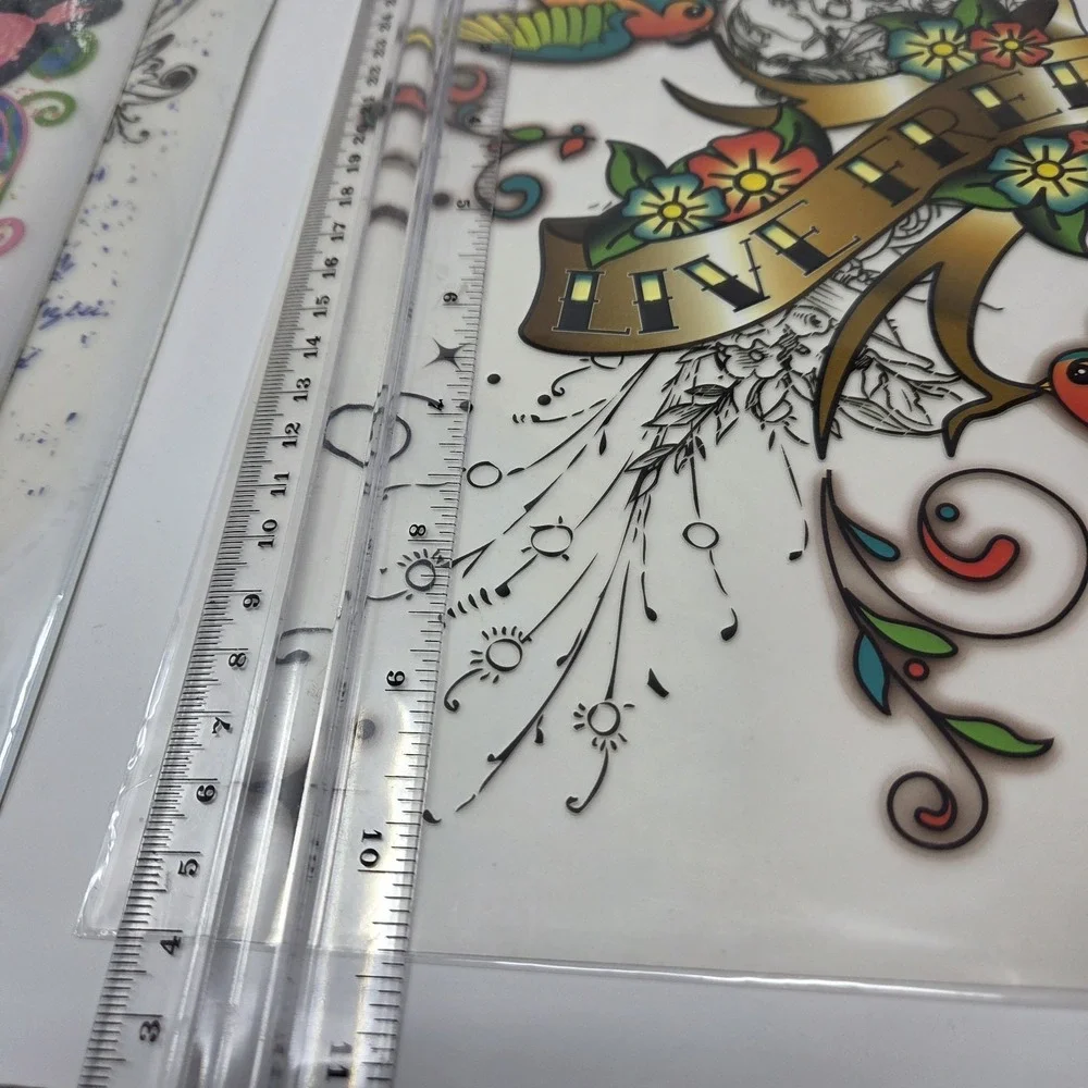 Iron On Transfers For T-Shirts & Other Light‎ Color Fabrics Set Of 3 8x10